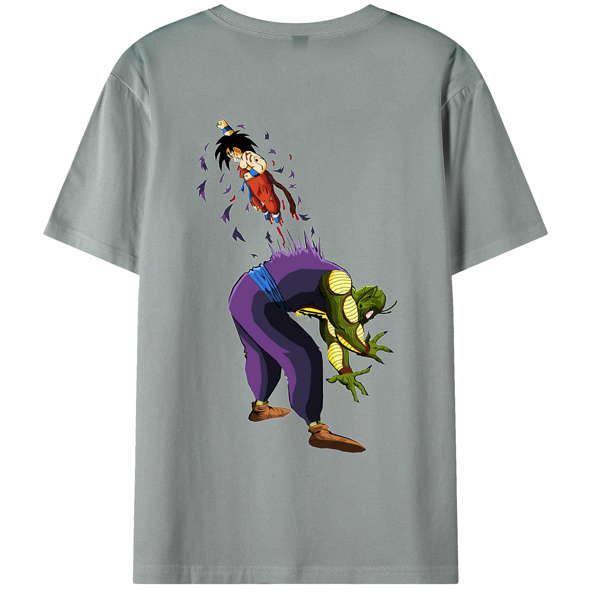 （画像用） ドラゴンボール DRAGON BALL 綿100％ メンズ半袖Tシャツ（バックプリント） 通気性